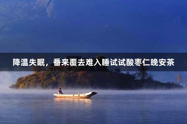 降温失眠，番来覆去难入睡试试酸枣仁晚安茶